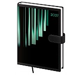 Týdenní diář 2027 Helma A5 Tone s magnetem zelený