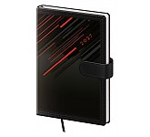 Kapesní diář A6 Tone s magnetem červený