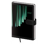 Kapesní diář A6 Tone s magnetem zelený