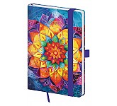 Kapesní diář A6 Vario Mandala s gumičkou