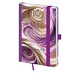 Kapesní diář A6 Vario Matragi Violet s gumičkou