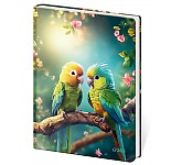 Památník A5 13 x 18 cm čistý Parrots