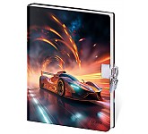 Památník 13 x 18 cm se zámkem - Sports Car