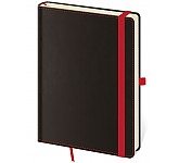 Linkovaný zápisník Black Red L