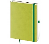 Tečkovaný zápisník Flexies L Light Green (čtverečkovaný)