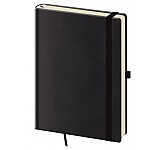 Tečkovaný zápisník Print Plus L Black (čtverečkovaný)