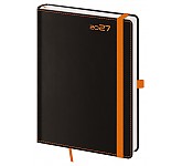 Denní diář A5 Black Orange s poutkem